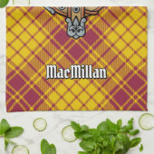 Clan MacMillan Crest over jurk Tartan Theedoek (Gevouwen)