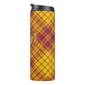 Clan MacMillan Crest over jurk Tartan Thermosbeker (Geroteerd rechts)