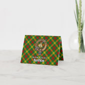 Clan MacMillan Crest over tartan (Voorkant)