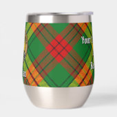 Clan MacMillan Crest over Tartan (Links)