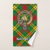 Clan MacMillan Crest over Tartan Bad Handdoek (Handdoek)