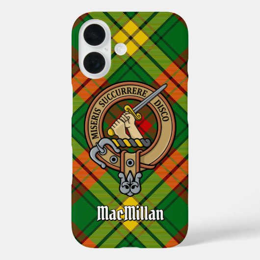 Clan MacMillan Crest over Tartan Case-Mate iPhone Case (Achterkant)