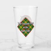Clan MacMillan Crest over Tartan Glas (Achterkant)