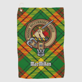 Clan MacMillan Crest over Tartan Golfhanddoek