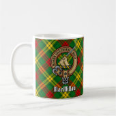 Clan MacMillan Crest over Tartan Koffiemok (Links)