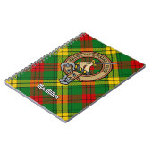 Clan MacMillan Crest over Tartan Notitieboek (Linkerzijde)
