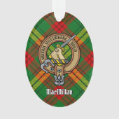 Clan MacMillan Crest over Tartan Ornament (voorkant)