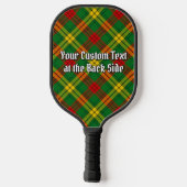 Clan MacMillan Crest over tartan Pickleball Paddle (Achterkant)