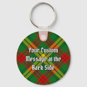 Clan MacMillan Crest over Tartan Sleutelhanger (Achterkant)