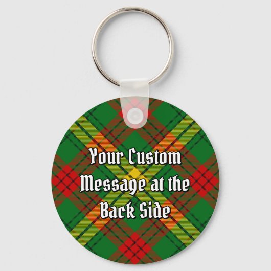 Clan MacMillan Crest over Tartan Sleutelhanger (Achterkant)