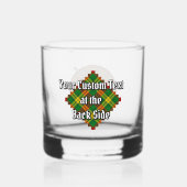 Clan MacMillan Crest over Tartan Whisky Glas (Achterkant)