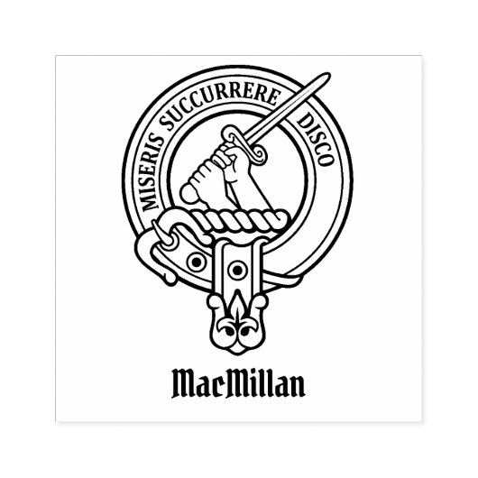 Clan MacMillan Crest Rubber Stamp Rubberstempel (Afrduk)
