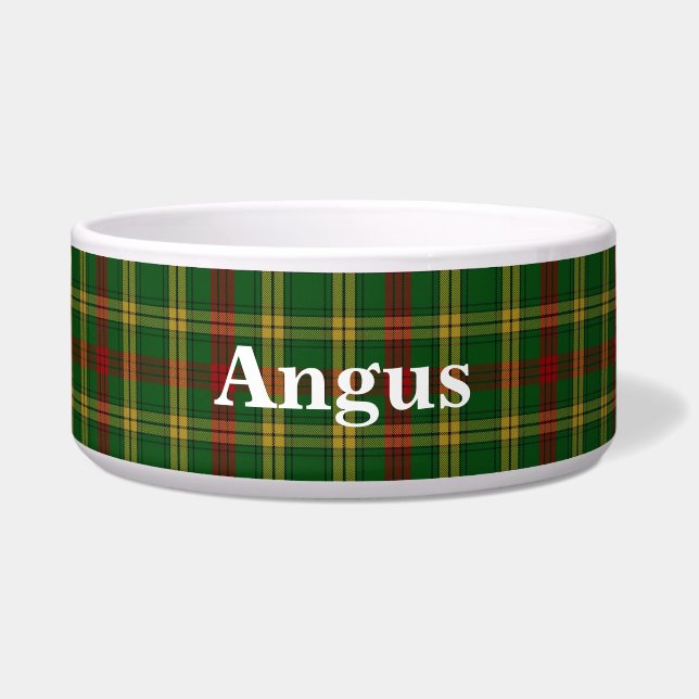 Clan MacMillan Custom Tartan Pset Bowl Voerbakje (Voorkant)