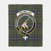 Clan MacMillan Hunting Modern Tartan Pset Fleece Deken (Voorkant)