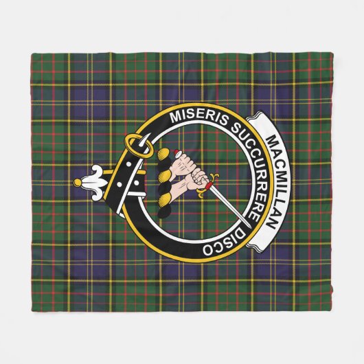Clan MacMillan Hunting Modern Tartan Pset Fleece Deken (Voorkant (Horizontaal))
