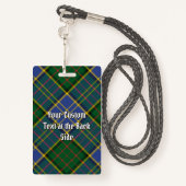 Clan MacMillan Hunting Tartan Badge (Achterkant met draagriem)