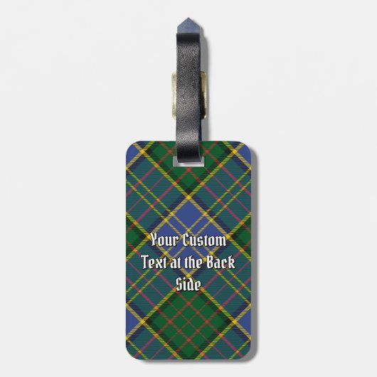 Clan MacMillan Hunting Tartan Bagagelabel (Achterkant verticaal)