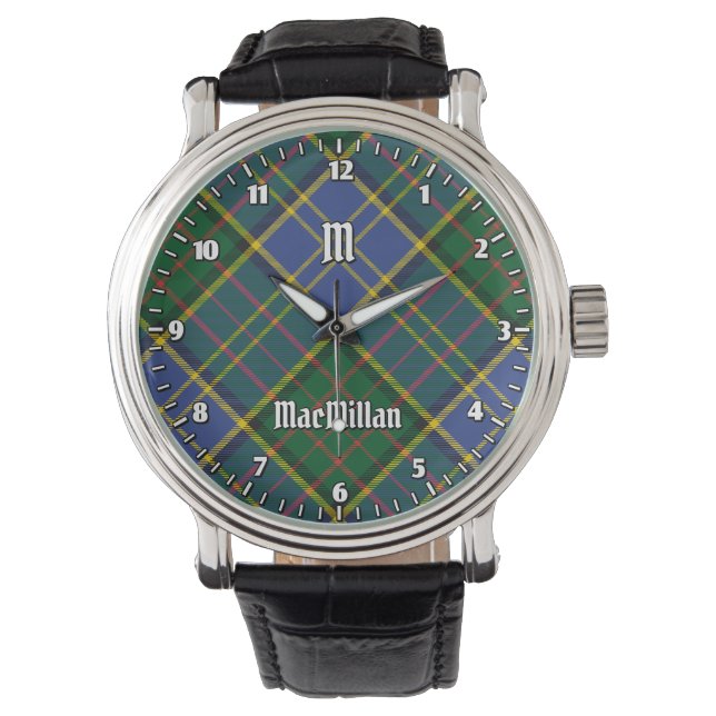 Clan MacMillan Hunting Tartan Horloge (Voorkant)