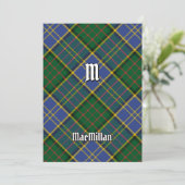 Clan MacMillan Hunting Tartan Kaart (Staand voorkant)
