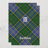 Clan MacMillan Hunting Tartan Kaart (Voorkant / Achterkant)