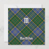Clan MacMillan Hunting Tartan Kaart (Voorkant)
