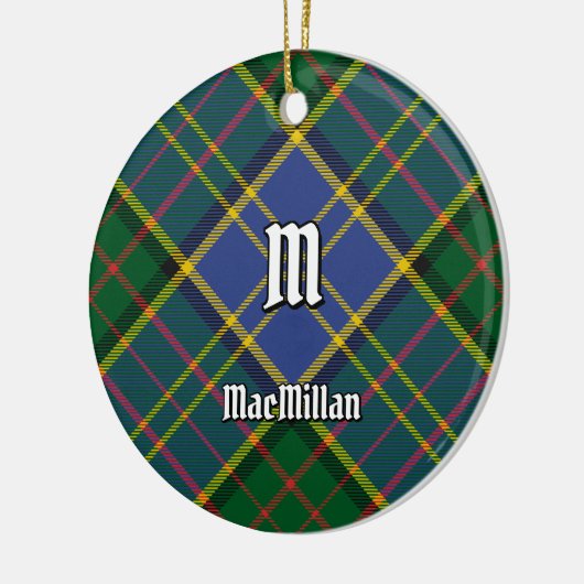 Clan MacMillan Hunting Tartan Keramisch Ornament (Links)
