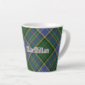 Clan MacMillan Hunting Tartan Latte Mok (Rechterhoek)