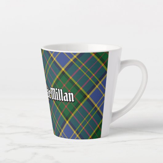 Clan MacMillan Hunting Tartan Latte Mok (Rechts)