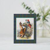 Clan MacMillan Illustratie Tartan Lijst Briefkaart (Staand voorkant)