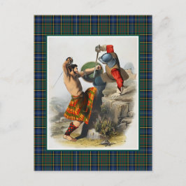Clan MacMillan  Illustratie Tartan Lijst Briefkaart