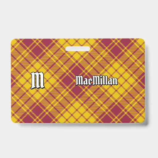 Clan MacMillan Jurk Tartan Badge (Voorzijde)