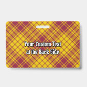 Clan MacMillan Jurk Tartan Badge (Achterkant)