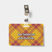 Clan MacMillan Jurk Tartan Badge (Achterkant met clip)
