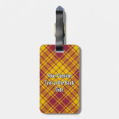 Clan MacMillan Jurk Tartan Bagagelabel (Achterkant verticaal)