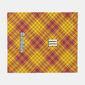 Clan MacMillan Jurk Tartan Fleece Deken (Voorkant (Horizontaal))