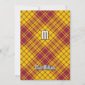 Clan MacMillan Jurk Tartan Kaart (Voorkant)