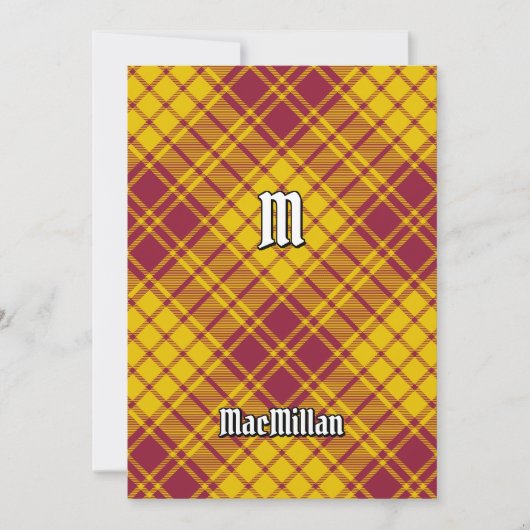 Clan MacMillan Jurk Tartan Kaart (Voorkant)