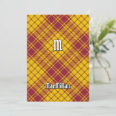 Clan MacMillan Jurk Tartan Kaart (Staand voorkant)