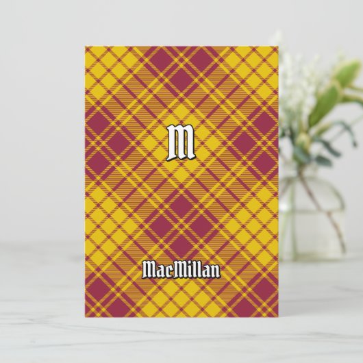 Clan MacMillan Jurk Tartan Kaart (Staand voorkant)