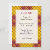 Clan MacMillan Jurk Tartan Kaart (Achterkant)