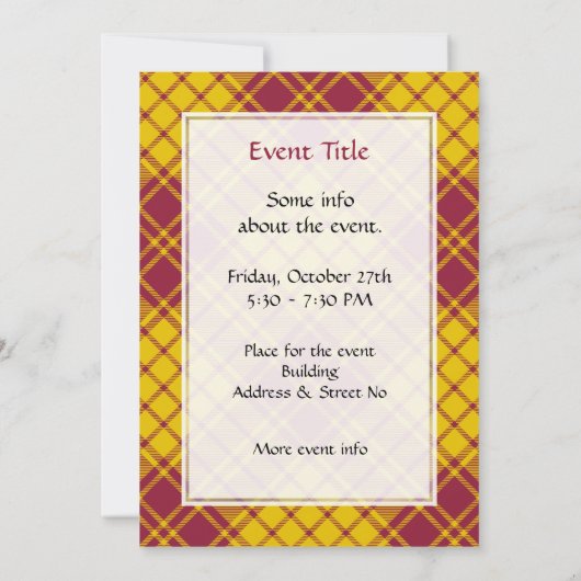 Clan MacMillan Jurk Tartan Kaart (Achterkant)