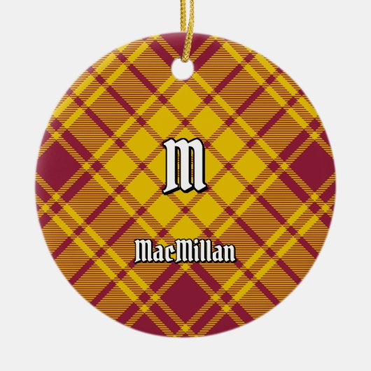 Clan MacMillan Jurk Tartan Keramisch Ornament (Voorkant)