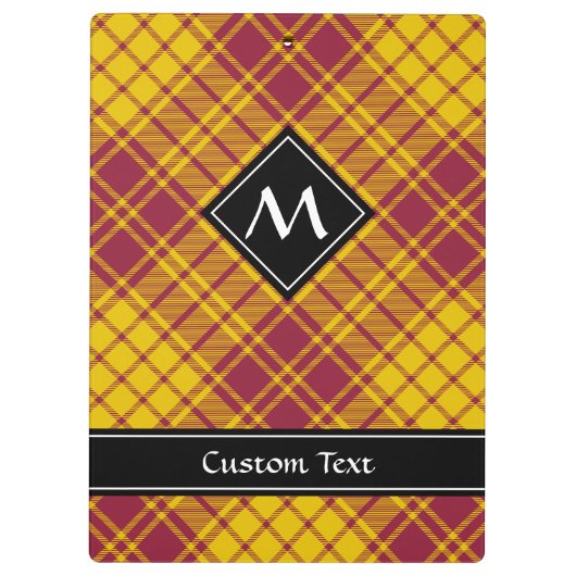 Clan MacMillan Jurk Tartan Klembord (Achterkant)