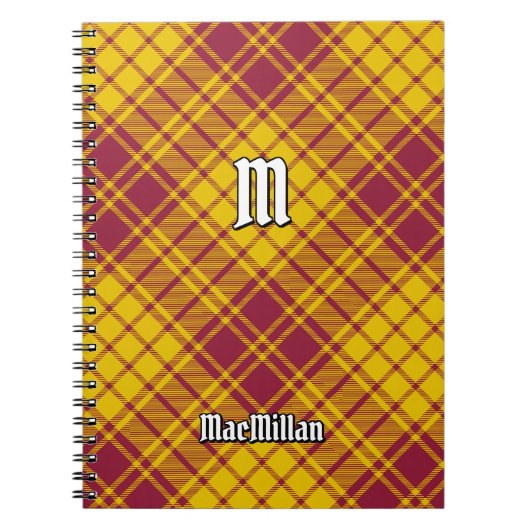 Clan MacMillan Jurk Tartan Notitieboek (Voorkant)