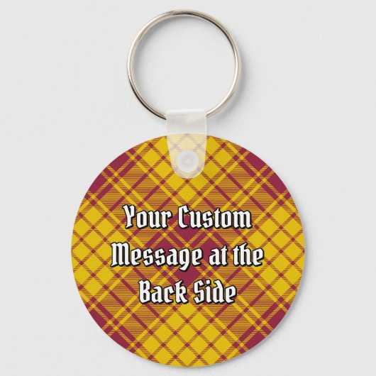 Clan MacMillan Jurk Tartan Sleutelhanger (Achterkant)