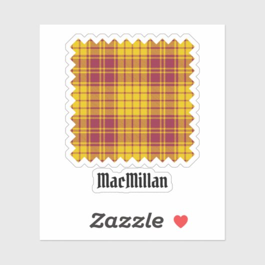 Clan MacMillan Jurk Tartan Sticker (Vel)