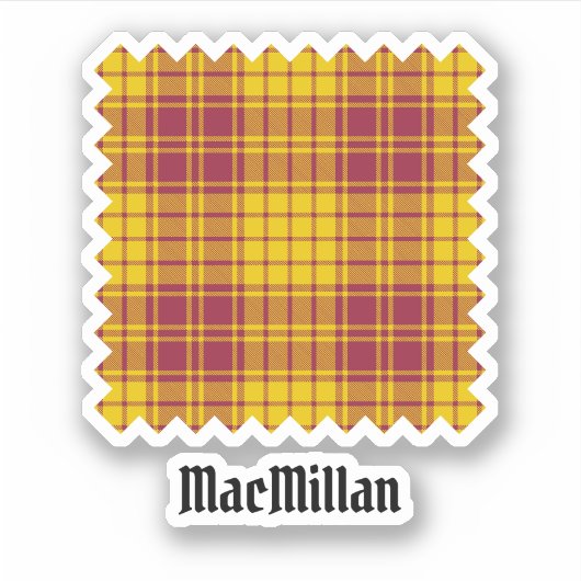 Clan MacMillan Jurk Tartan Sticker (Voorkant)