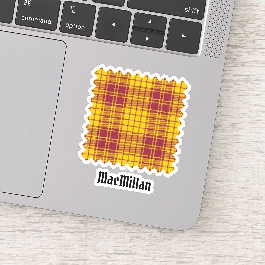 Clan MacMillan Jurk Tartan Sticker (Detail)