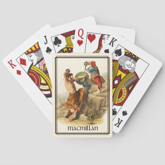 Clan MacMillan Klassiek Schotland Dek Speelkaarten (Achterkant)