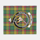 Clan MacMillan Oude oude Tartan Plaid Fleece Deken (Voorkant (Horizontaal))